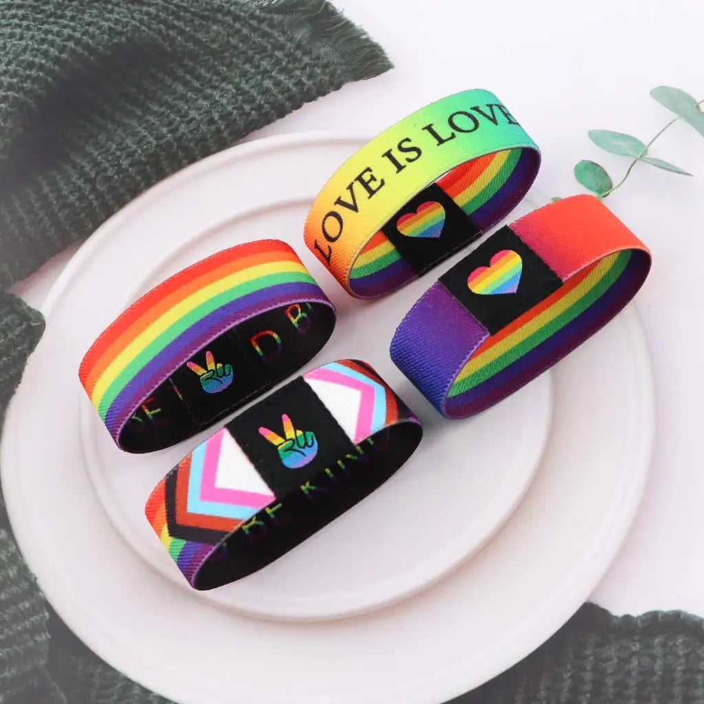 🌈 Pulseira LGBTQIAP+ Arco-Íris – Orgulho, Amor e Diversidade